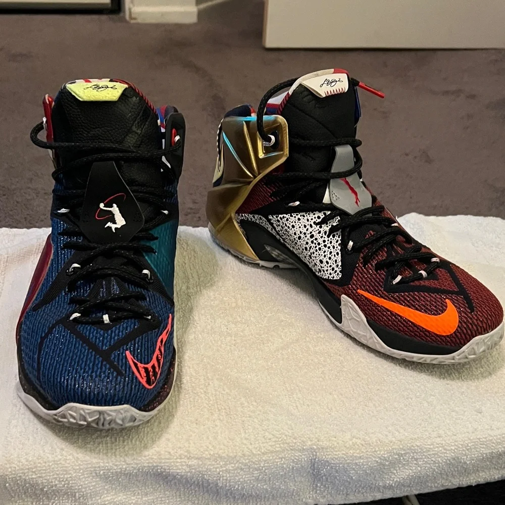 Nike LeBron 12 What The LeBron.  Size 12. Preowned - Picture 6 of 6